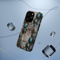 Thumbnail for Boho Agate and Lace MagSafe Tough Cases for iPhone 13, iPhone 13 Mini, iPhone 13 Pro, and iPhone 13 Pro Max.