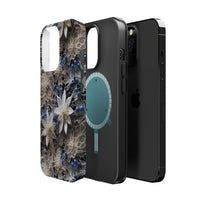 Thumbnail for Vintage Lace and Clematis MagSafe Tough Cases for iPhone 13, iPhone 13 Mini, iPhone 13 Pro, and iPhone 13 Pro Max.