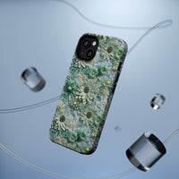 Thumbnail for Teal Petals - MagSafe Tough Cases for iPhone 13, iPhone 13 Mini, iPhone 13 Pro, and iPhone 13 Pro Max.