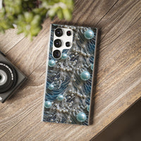Thumbnail for Sea Foam Lace and Pearls - Flexi Cases for Samsung Galaxy S23, Samsung Galaxy S23 Plus, and Samsung Galaxy S23 Ultra