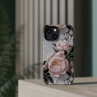Thumbnail for Pink Peony MagSafe Tough Cases for iPhone 13, iPhone 13 Mini, iPhone 13 Pro, and iPhone 13 Pro Max.