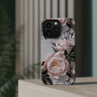 Thumbnail for Pink Peony MagSafe Tough Cases for iPhone 13, iPhone 13 Mini, iPhone 13 Pro, and iPhone 13 Pro Max.