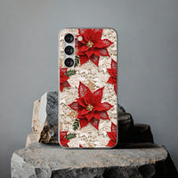 Thumbnail for Christmas Poinsettia - Flexi Cases for Samsung Galaxy S23, Samsung Galaxy S23 Plus, and Samsung Galaxy S23 Ultra