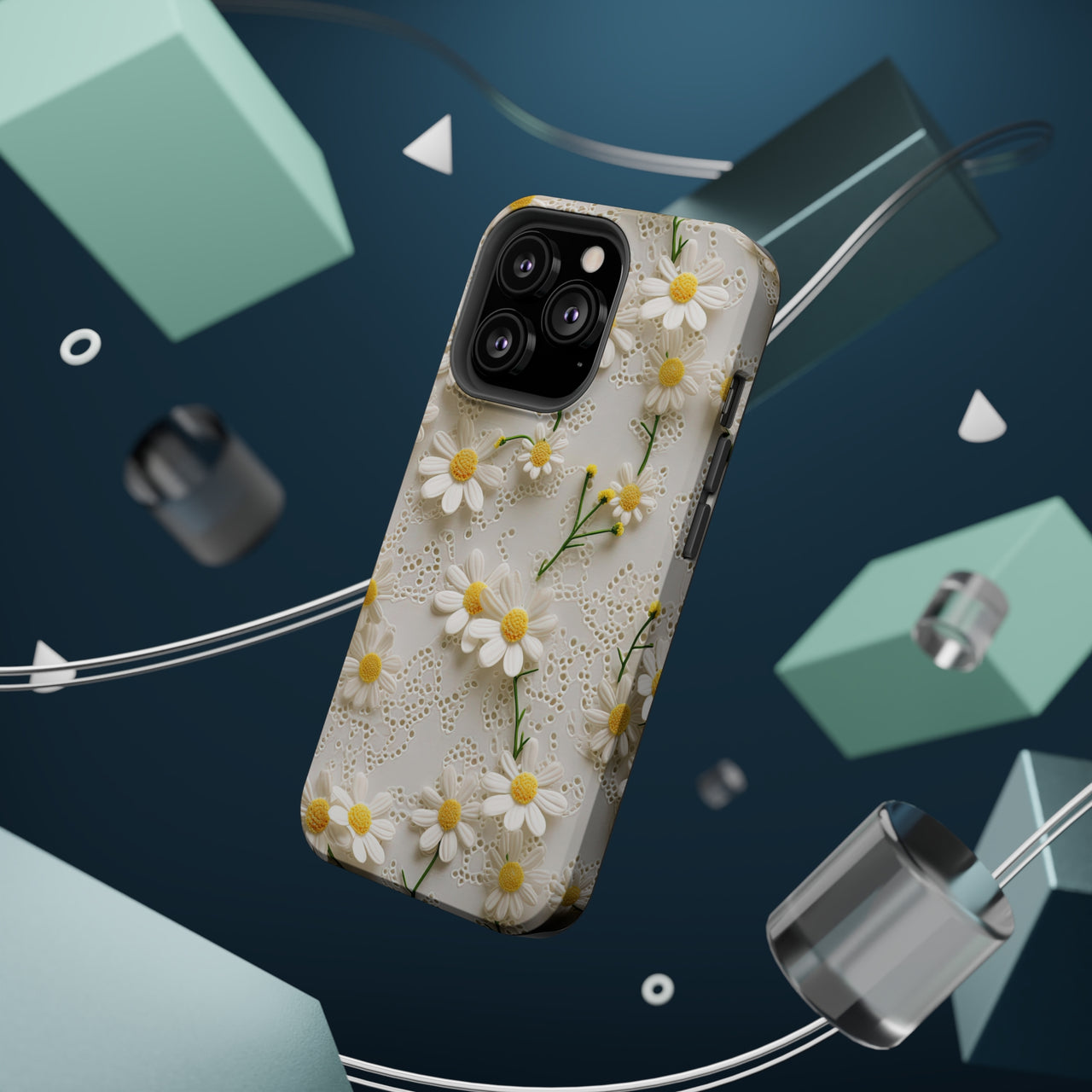 Daisy MagSafe Tough Cases for iPhone 13, iPhone 13 Mini, iPhone 13 Pro, and iPhone 13 Pro Max.