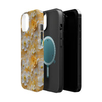 Thumbnail for Yellow Floral MagSafe Tough Cases for iPhone 14, iPhone 14 Pro, iPhone 14 Plus, and iPhone 14 Pro Max