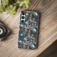 Thumbnail for Sea Foam Lace and Pearls - Flexi Cases for Samsung Galaxy S23, Samsung Galaxy S23 Plus, and Samsung Galaxy S23 Ultra