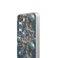 Thumbnail for Sea Foam Lace and Pearls - Flexi Cases for Samsung Galaxy S23, Samsung Galaxy S23 Plus, and Samsung Galaxy S23 Ultra