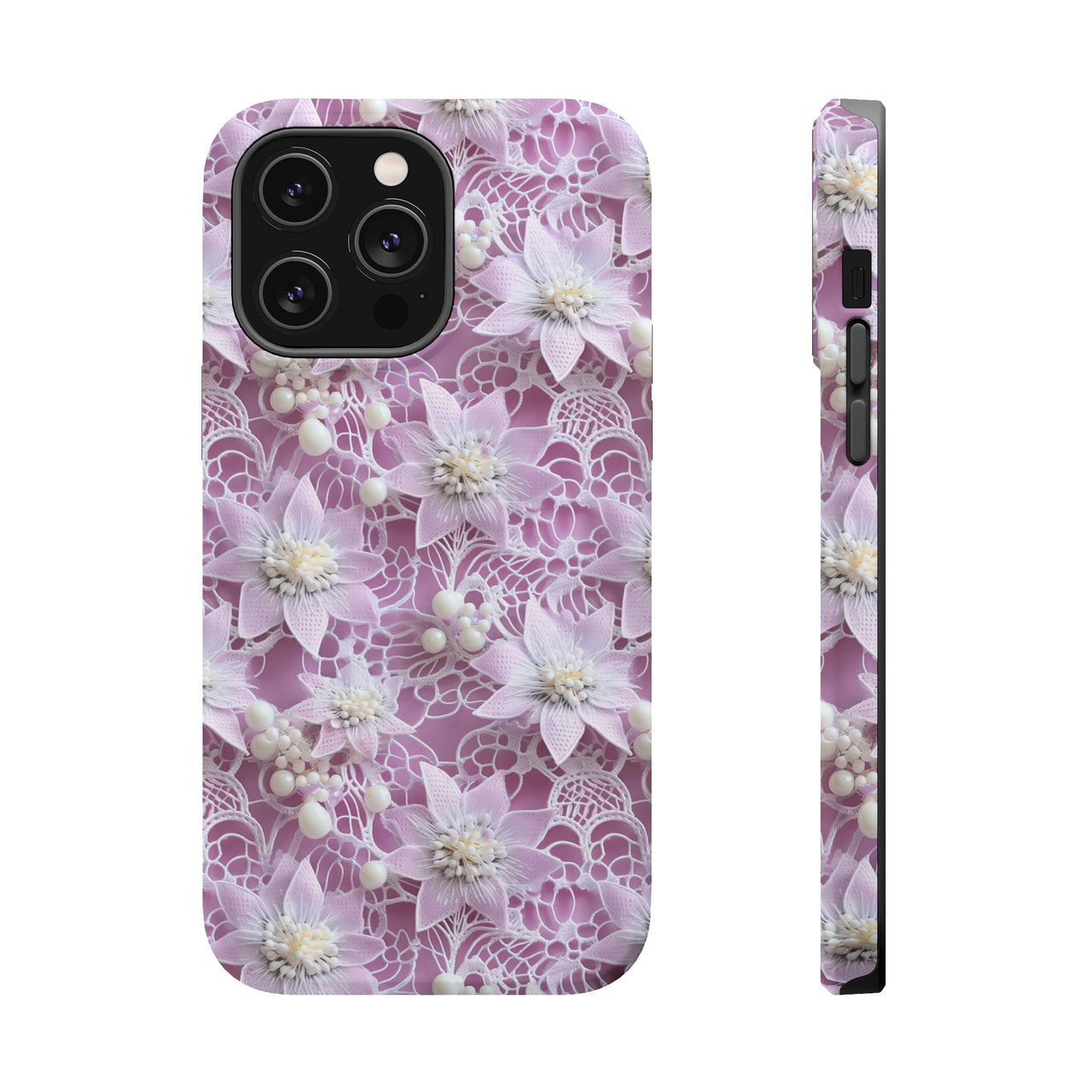Coquette Clematis MagSafe Tough Cases for iPhone 14, iPhone 14 Pro, iPhone 14 Plus, and iPhone 14 Pro Max