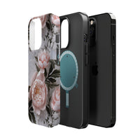 Thumbnail for Pink Peony MagSafe Tough Cases for iPhone 13, iPhone 13 Mini, iPhone 13 Pro, and iPhone 13 Pro Max.