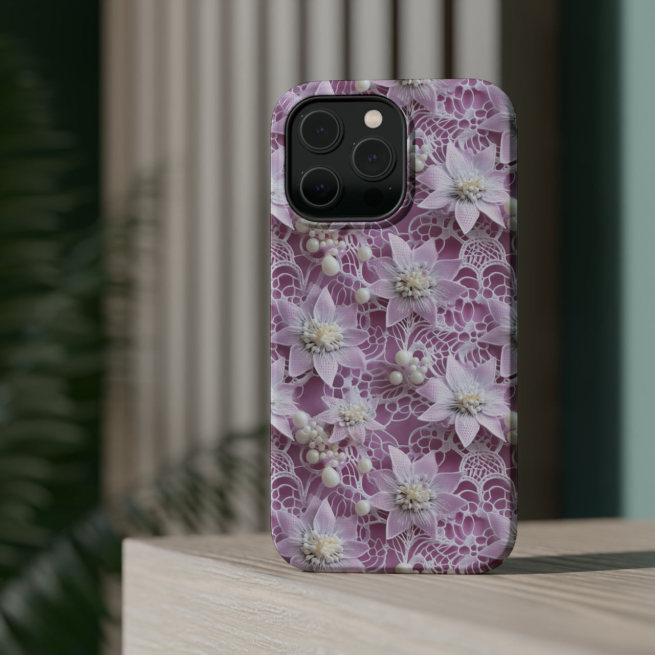 Coquette Clematis MagSafe Tough Cases for iPhone 14, iPhone 14 Pro, iPhone 14 Plus, and iPhone 14 Pro Max