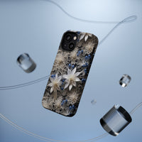 Thumbnail for Vintage Lace and Clematis MagSafe Tough Cases for iPhone 13, iPhone 13 Mini, iPhone 13 Pro, and iPhone 13 Pro Max.