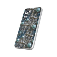 Thumbnail for Sea Foam Lace and Pearls - Flexi Cases for Samsung Galaxy S23, Samsung Galaxy S23 Plus, and Samsung Galaxy S23 Ultra