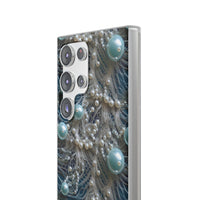 Thumbnail for Sea Foam Lace and Pearls - Flexi Cases for Samsung Galaxy S23, Samsung Galaxy S23 Plus, and Samsung Galaxy S23 Ultra