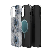 Thumbnail for Himalayan Blue Poppy MagSafe Tough Cases for iPhone 13, iPhone 13 Mini, iPhone 13 Pro, and iPhone 13 Pro Max.