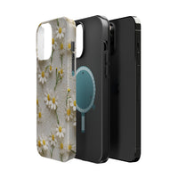 Thumbnail for Daisy MagSafe Tough Cases for iPhone 13, iPhone 13 Mini, iPhone 13 Pro, and iPhone 13 Pro Max.