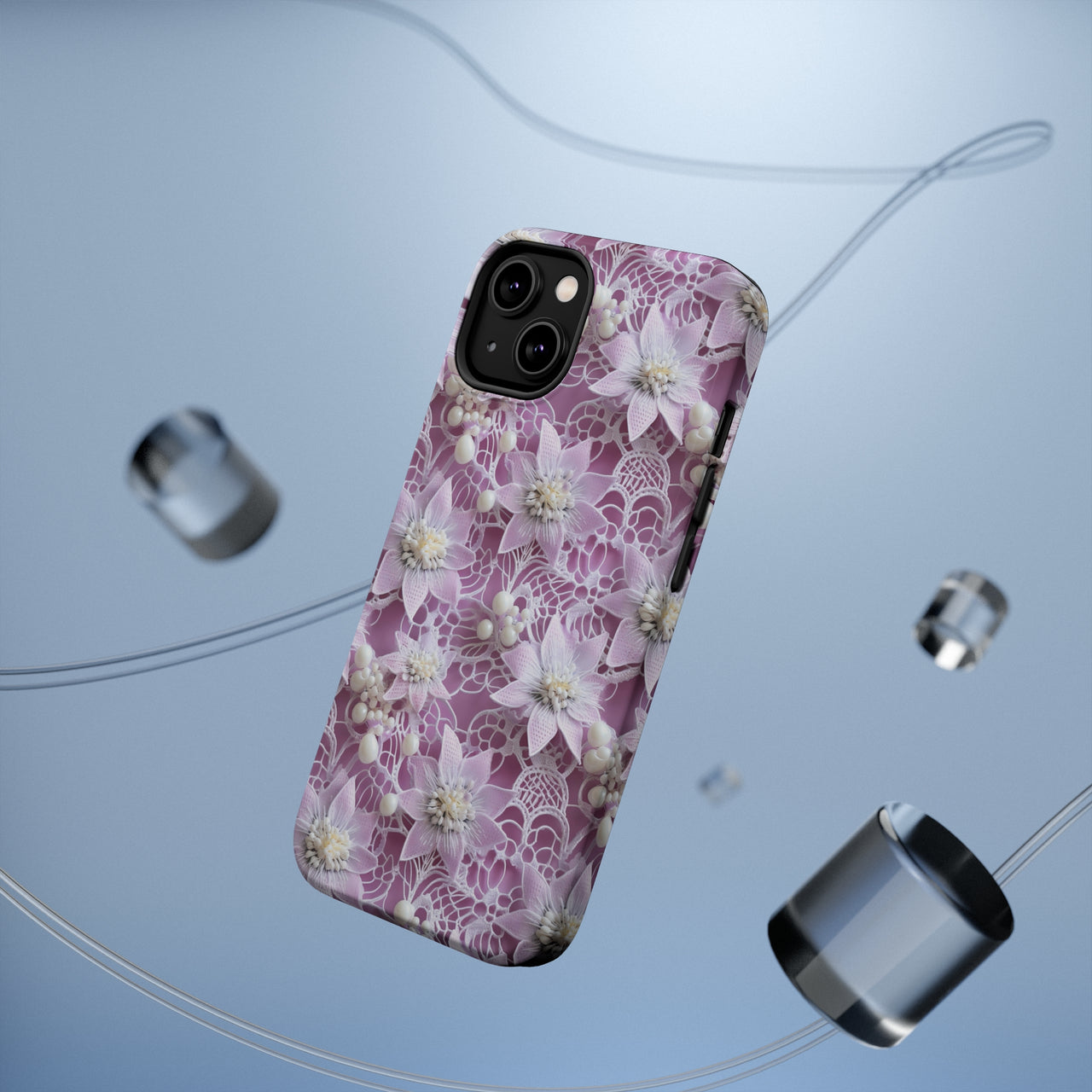 Coquette Clematis MagSafe Tough Cases for iPhone 14, iPhone 14 Pro, iPhone 14 Plus, and iPhone 14 Pro Max