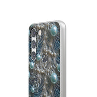 Thumbnail for Sea Foam Lace and Pearls - Flexi Cases for Samsung Galaxy S23, Samsung Galaxy S23 Plus, and Samsung Galaxy S23 Ultra