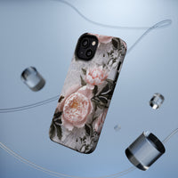 Thumbnail for Pink Peony MagSafe Tough Cases for iPhone 13, iPhone 13 Mini, iPhone 13 Pro, and iPhone 13 Pro Max.
