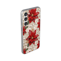 Thumbnail for Christmas Poinsettia - Flexi Cases for Samsung Galaxy S23, Samsung Galaxy S23 Plus, and Samsung Galaxy S23 Ultra