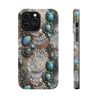 Thumbnail for Boho Agate and Lace MagSafe Tough Cases for iPhone 14, iPhone 14 Pro, iPhone 14 Plus, and iPhone 14 Pro Max
