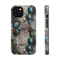 Thumbnail for Boho Agate and Lace MagSafe Tough Cases for iPhone 14, iPhone 14 Pro, iPhone 14 Plus, and iPhone 14 Pro Max