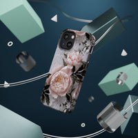 Thumbnail for Pink Peony MagSafe Tough Cases for iPhone 13, iPhone 13 Mini, iPhone 13 Pro, and iPhone 13 Pro Max.