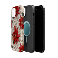 Thumbnail for Christmas Poinsettia MagSafe Tough Cases for iPhone 14, iPhone 14 Pro, iPhone 14 Plus, and iPhone 14 Pro Max