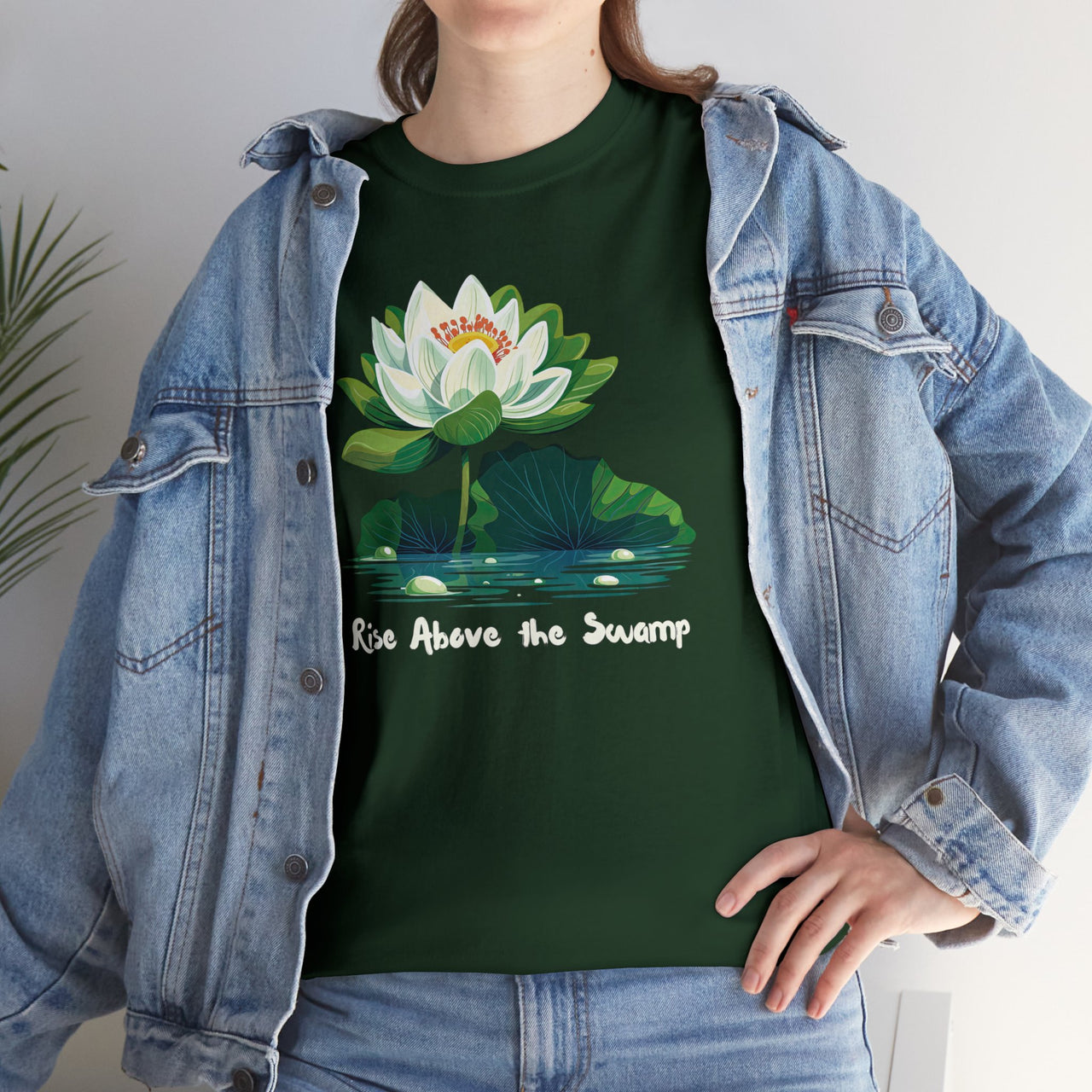"Rise Above the Swamp" Unisex Heavy Cotton Tee