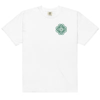 Thumbnail for Embroidered Shamrock Unisex Garment-dyed Heavyweight T-shirt