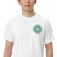 Thumbnail for Embroidered Shamrock Unisex Garment-dyed Heavyweight T-shirt