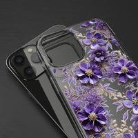 Thumbnail for *Clear Case* Violet Meadow - iPhone 12, iPhone 12 Mini, iPhone 12 Pro, iPhone 12 Pro Max - Supports Wireless Charging