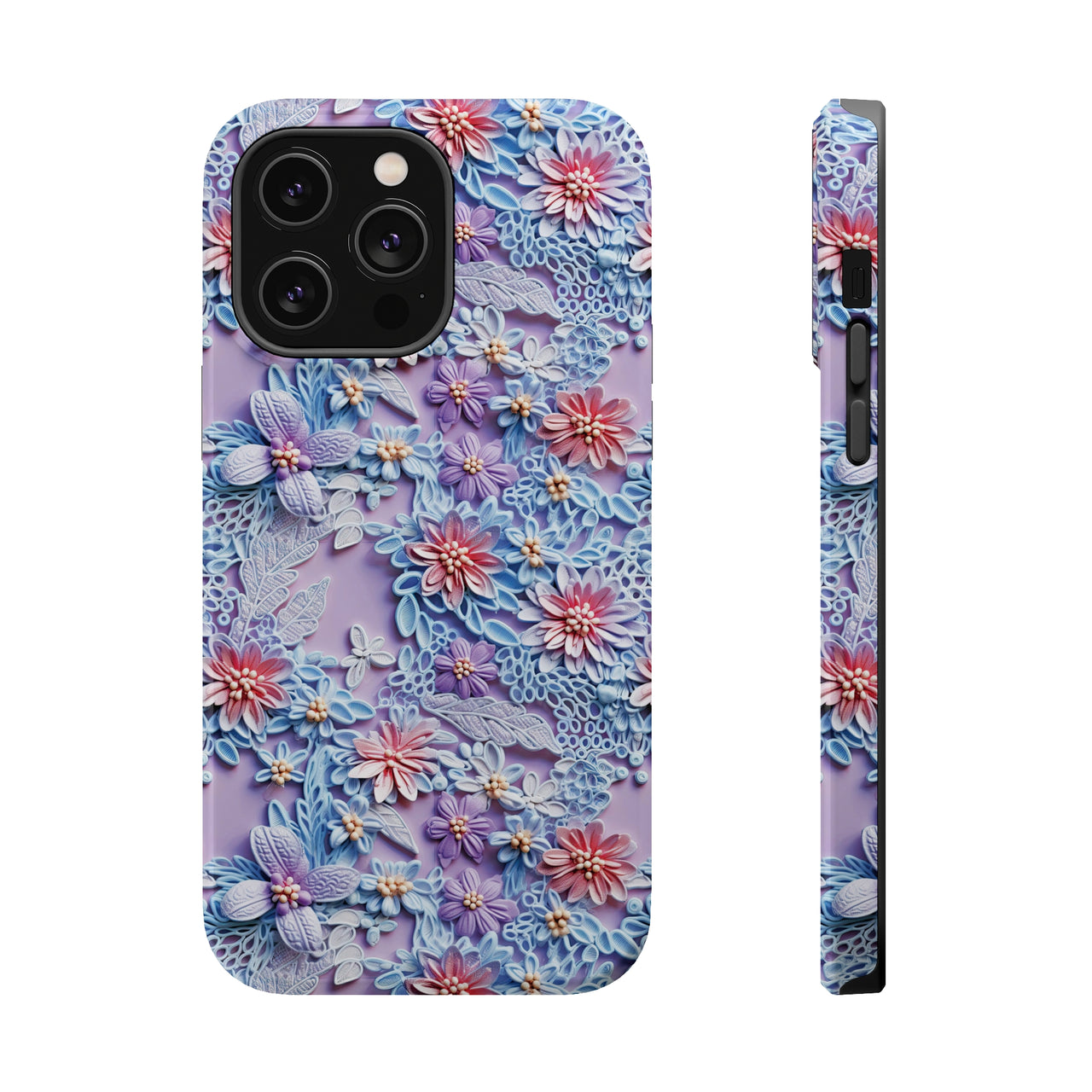 Cotton Candy Meadow - MagSafe Tough Cases for iPhone 14, iPhone 14 Pro, iPhone 14 Plus, and iPhone 14 Pro Max