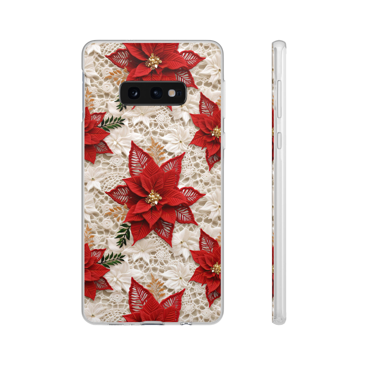 Christmas Poinsettia - Flexi Cases for Samsung Galaxy S10, Samsung Galaxy S10E, & Samsung Galaxy S10 Plus