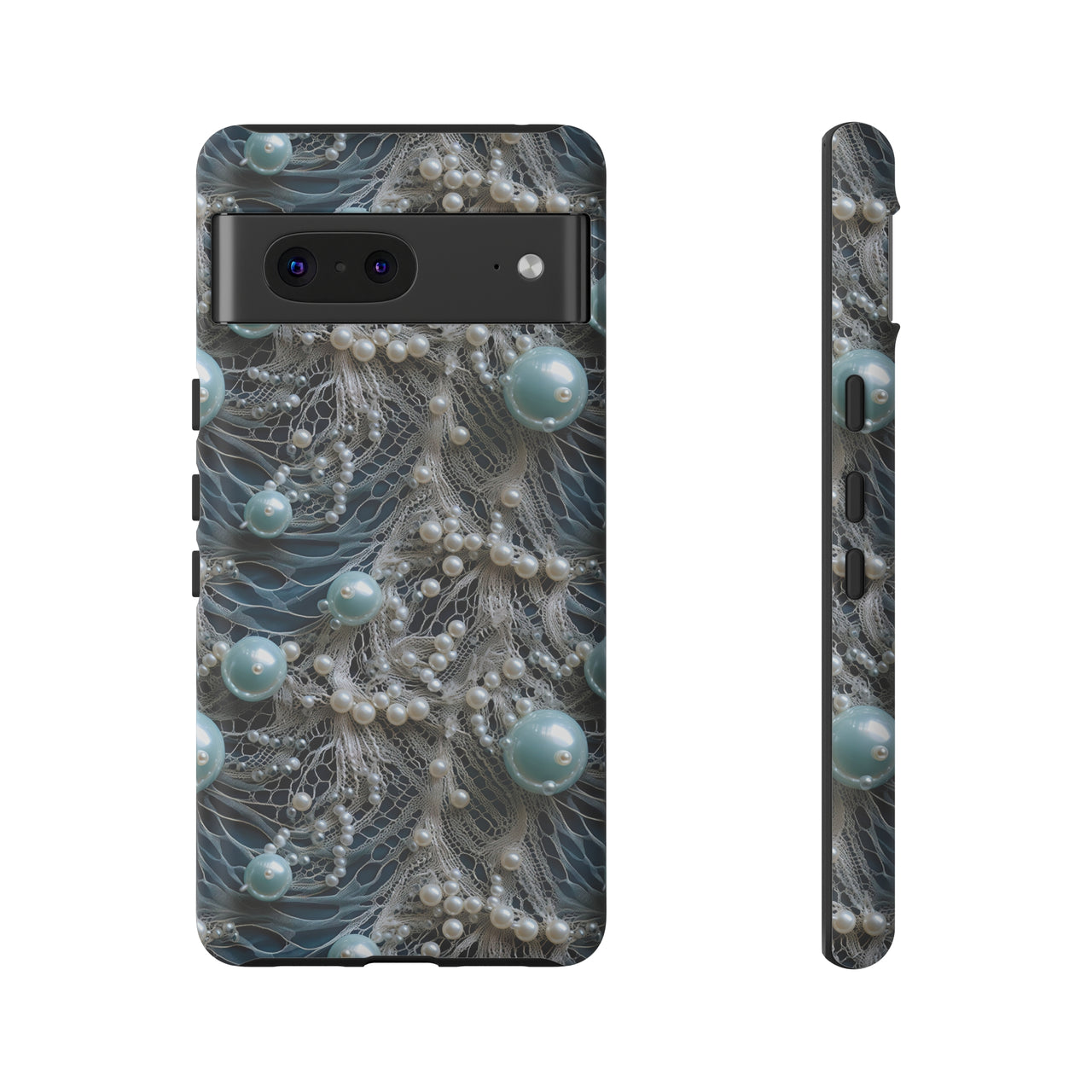 Sea Foam Lace and Pearls Tough Case for Google Pixel 7