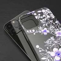 Thumbnail for *Clear Case* Purple Petals - iPhone 12, iPhone 12 Mini, iPhone 12 Pro, iPhone 12 Pro Max - Supports Wireless Charging