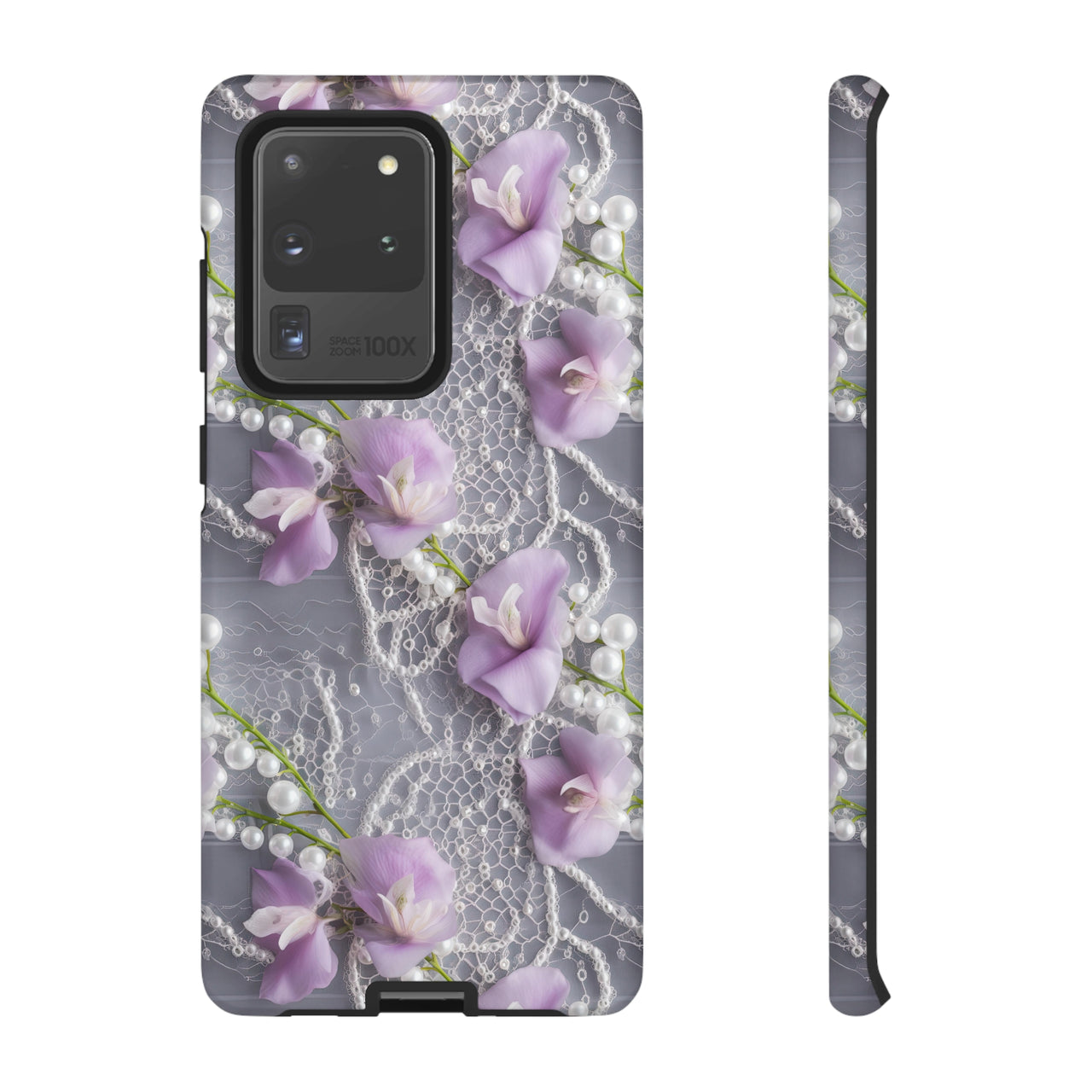 Purple Sweet Pea Tough Case for Samsung Galaxy S20, Samsung Galaxy S20+, Samsung Galaxy S20 Ultra, and Samsung Galaxy S20 FE