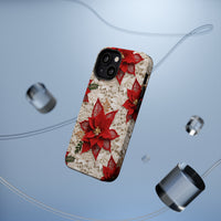 Thumbnail for Christmas Poinsettia MagSafe Tough Cases for iPhone 13, iPhone 13 Mini, iPhone 13 Pro, and iPhone 13 Pro Max.