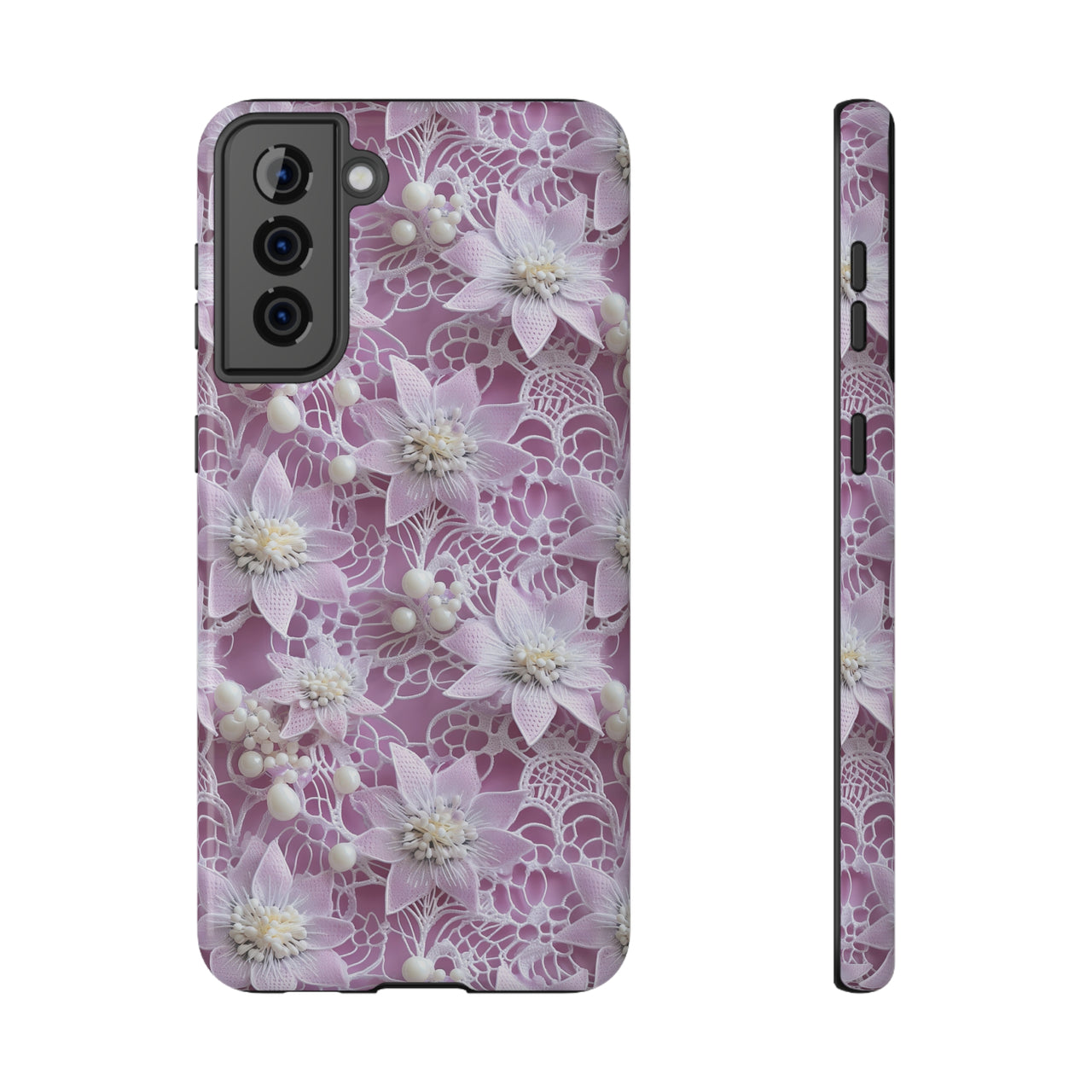 Coquette Clematis  Impact-Resistant Cases for Samsung Galaxy S21, Samsung Galaxy S21 Plus, and Samsung Galaxy S21 Ultra. Supports Wireless Charging.