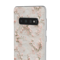 Thumbnail for White Lace and Cherry Blossoms - Flexi Cases for Samsung Galaxy S10, Samsung Galaxy S10E, & Samsung Galaxy S10 Plus