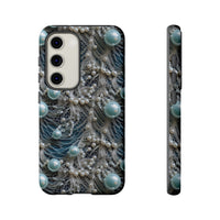 Thumbnail for Sea Foam Lace and Pearls Tough Cases for Samsung Galaxy S23, Samsung Galaxy S23 Plus, and Samsung Galaxy S23 Ultra