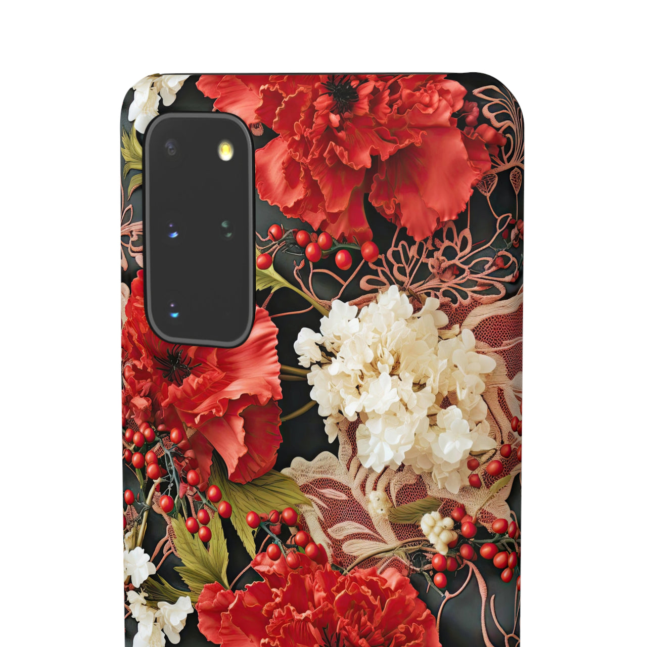 Carnation for January Birthday - Snap Case for Samsung Galaxy S20, Samsung Galaxy S20+, Samsung Galaxy S20 Ultra, & Samsung Galaxy S20 FE