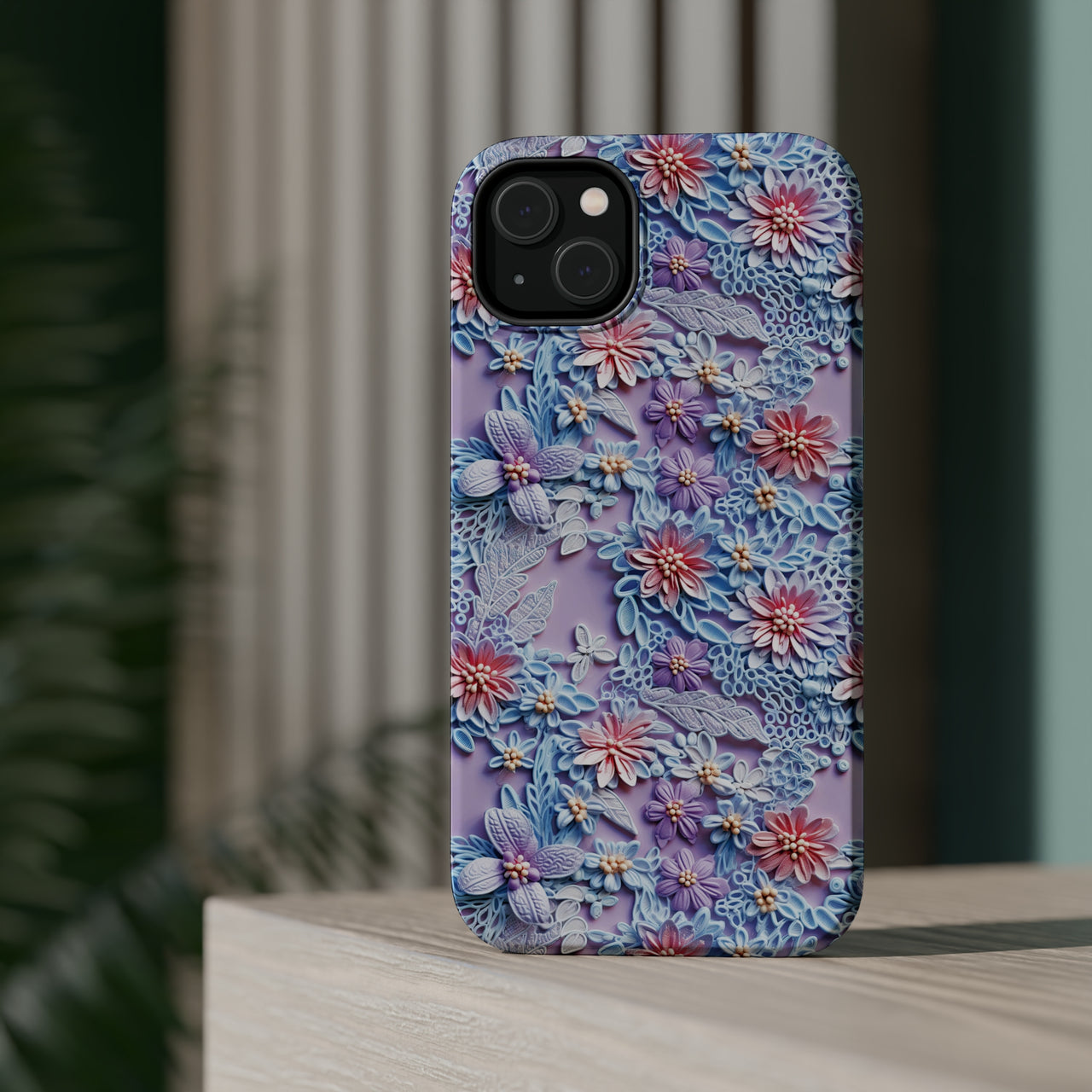 Cotton Candy Meadow - MagSafe Tough Cases for iPhone 14, iPhone 14 Pro, iPhone 14 Plus, and iPhone 14 Pro Max