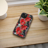 Thumbnail for *Clear Case* Enchanting Amaryllis - iPhone 14, iPhone 14 Pro, iPhone 14 Plus, iPhone 14 Pro Max - Supports Wireless Charging