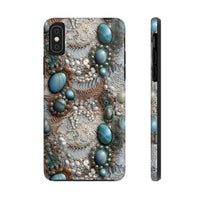 Thumbnail for Boho Agate and Lace Tough Phone Cases for iPhone X, iPhone XR, iPhone XS, and iPhone XS MAX. Supports Wireless Charging.