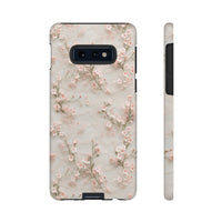 Thumbnail for White Lace and Cherry Blossoms Tough Cases for Samsung Galaxy S10, Samsung Galaxy S10E, and Samsung Galaxy S10 Plus