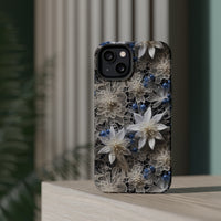 Thumbnail for Vintage Lace and Clematis MagSafe Tough Cases for iPhone 13, iPhone 13 Mini, iPhone 13 Pro, and iPhone 13 Pro Max.