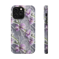 Thumbnail for Purple Sweet Pea MagSafe Tough Cases for iPhone 14, iPhone 14 Pro, iPhone 14 Plus, and iPhone 14 Pro Max