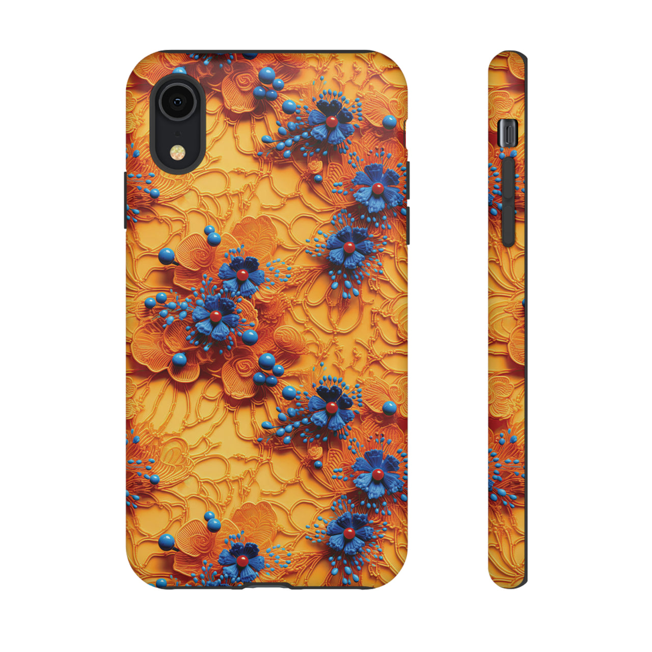 Royal Ryukyu Blossoms - Tough Cases for iPhone X, iPhone XR, iPhone XS, and iPhone XS MAX