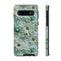 Thumbnail for Teal Petals - Tough Case for Samsung Galaxy S10, Samsung Galaxy S10E, and Samsung Galaxy S10 Plus