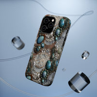 Thumbnail for Boho Agate and Lace MagSafe Tough Cases for iPhone 14, iPhone 14 Pro, iPhone 14 Plus, and iPhone 14 Pro Max